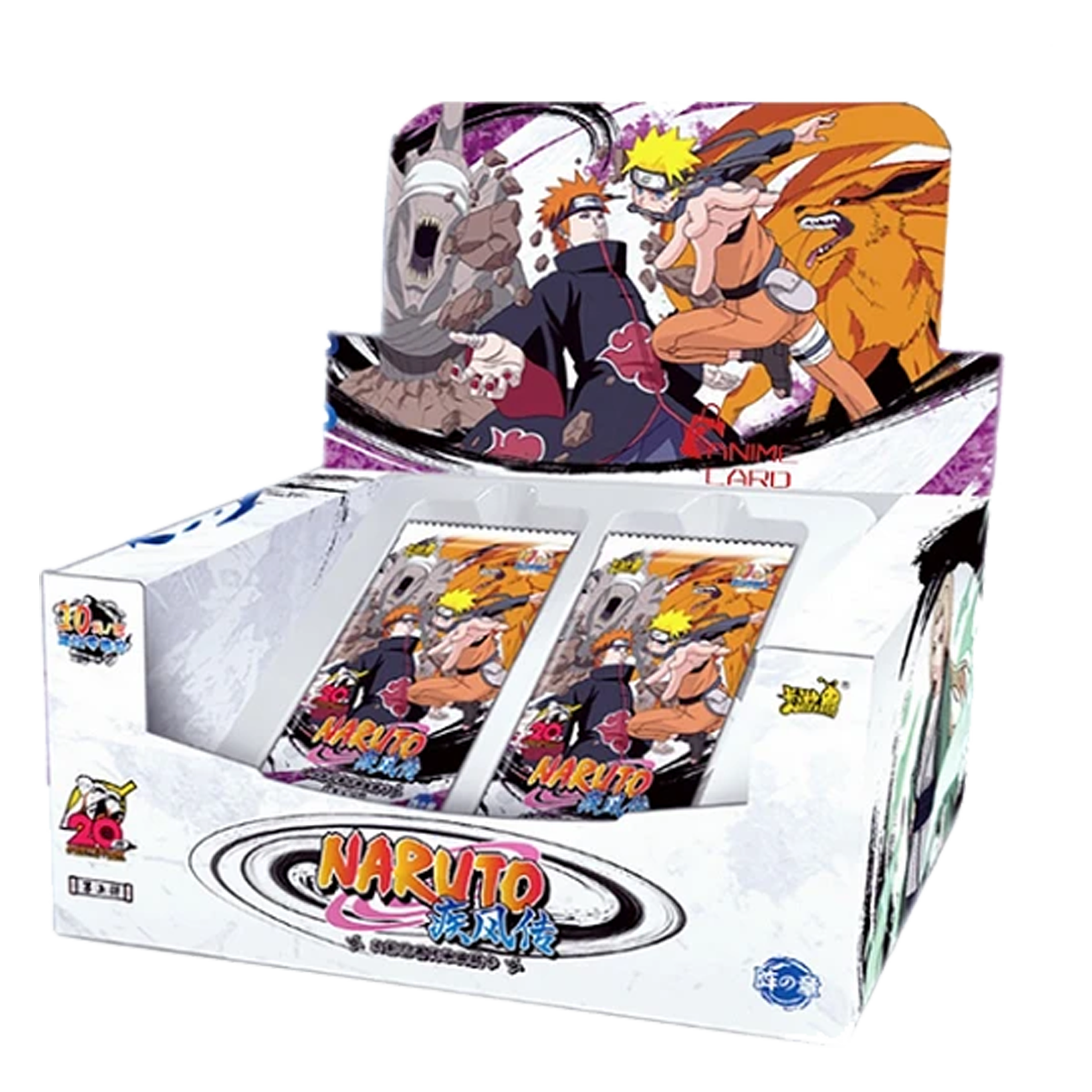 Blister Naruto Kayou 5 Yuan T3W2 4 Boosters + 1 Carte LR promo ! 21 Cartes  à collectionner - Kayou